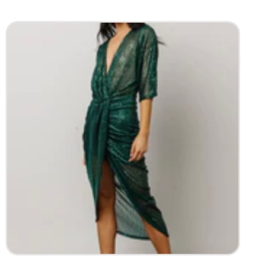 BNWT - Baltic Born sequin faux wrap dress